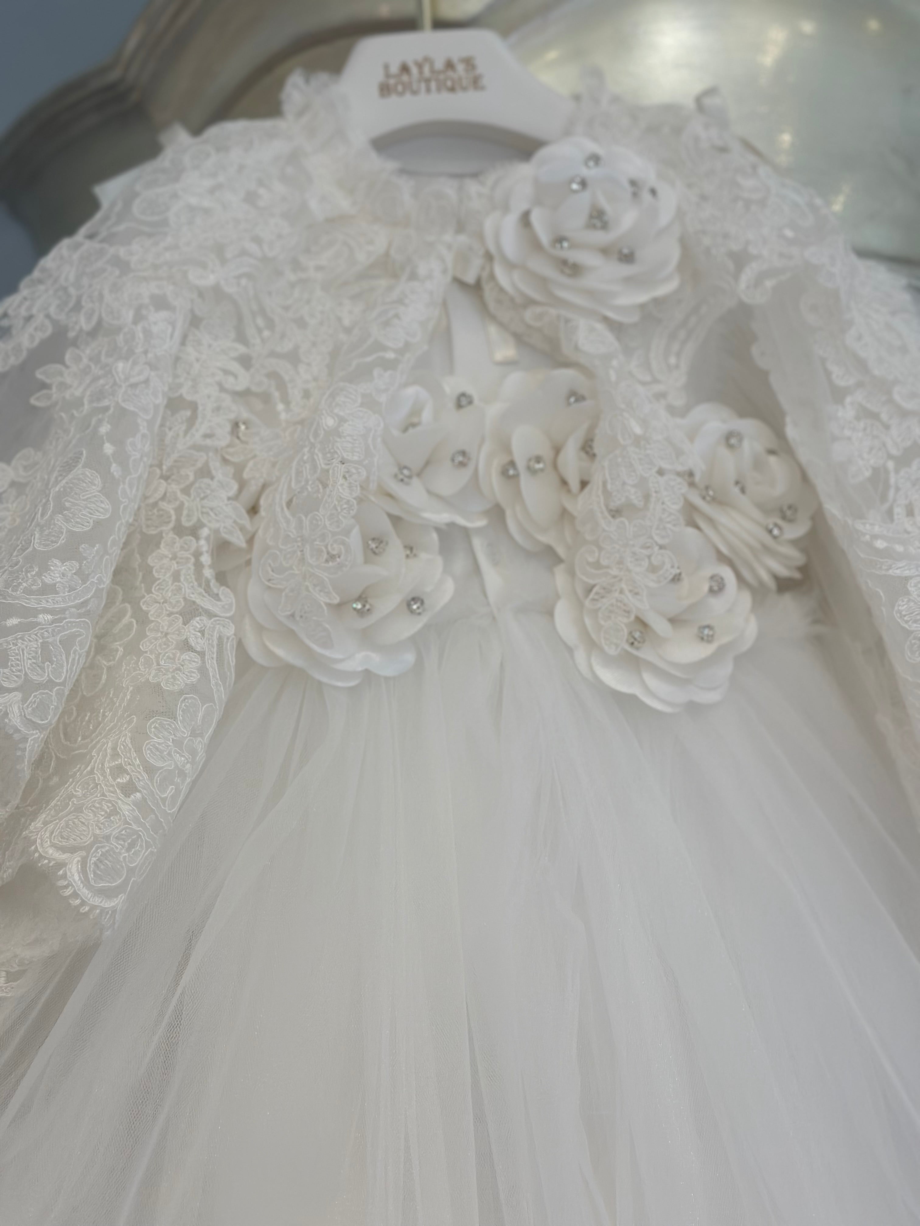 White Tulle Gown